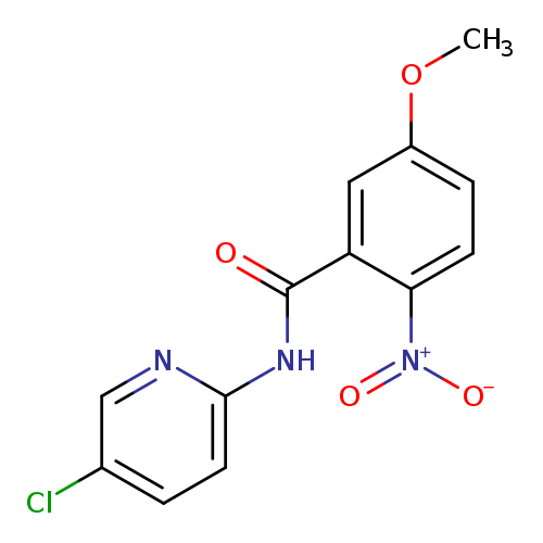 COc1ccc(c(c1)C(=O)Nc1ccc(cn1)Cl)[N+](=O)[O-]