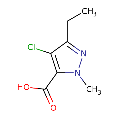 CCc1nn(c(c1Cl)C(=O)O)C