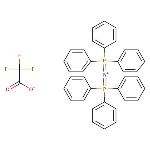 c1ccc(cc1)P(=[N+]=P(c1ccccc1)(c1ccccc1)c1ccccc1)(c1ccccc1)c1ccccc1.[O-]C(=O)C(F)(F)F