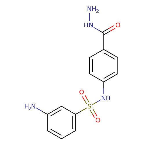 NNC(=O)c1ccc(cc1)NS(=O)(=O)c1cccc(c1)N
