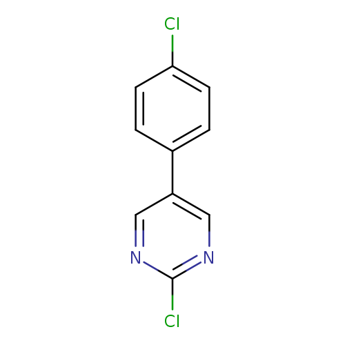 Clc1ccc(cc1)c1cnc(nc1)Cl