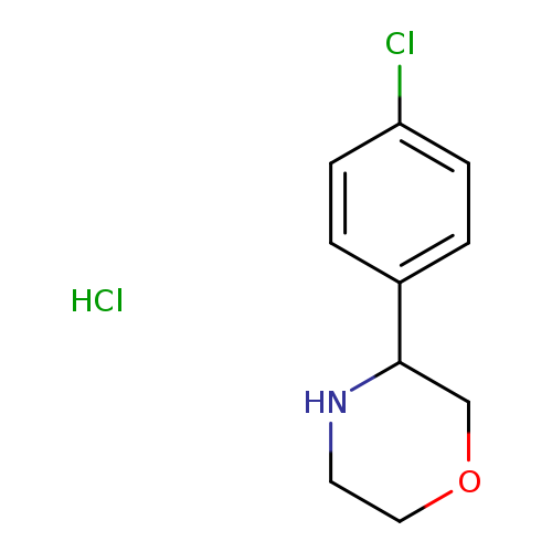 Clc1ccc(cc1)C1NCCOC1.Cl