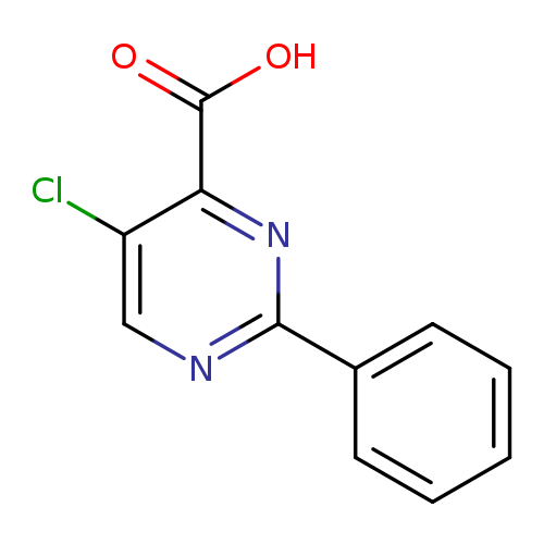 OC(=O)c1nc(ncc1Cl)c1ccccc1