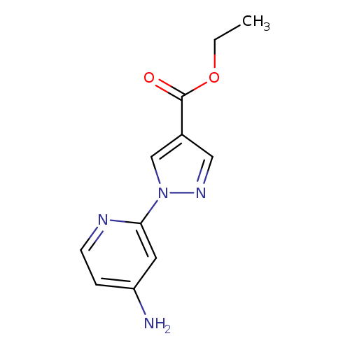 CCOC(=O)c1cn(nc1)c1cc(N)ccn1