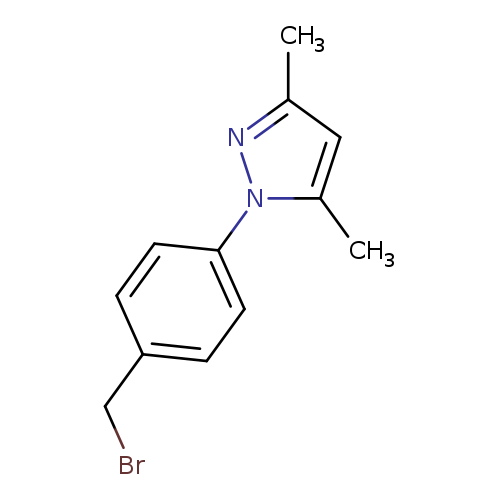 BrCc1ccc(cc1)n1nc(cc1C)C