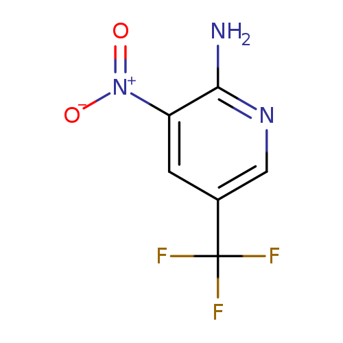[O-][N+](=O)c1cc(cnc1N)C(F)(F)F