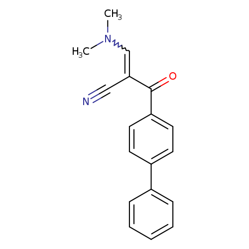 CN(C=C(C(=O)c1ccc(cc1)c1ccccc1)C#N)C