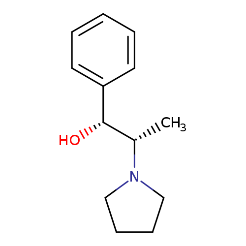 O[C@@H]([C@@H](N1CCCC1)C)c1ccccc1