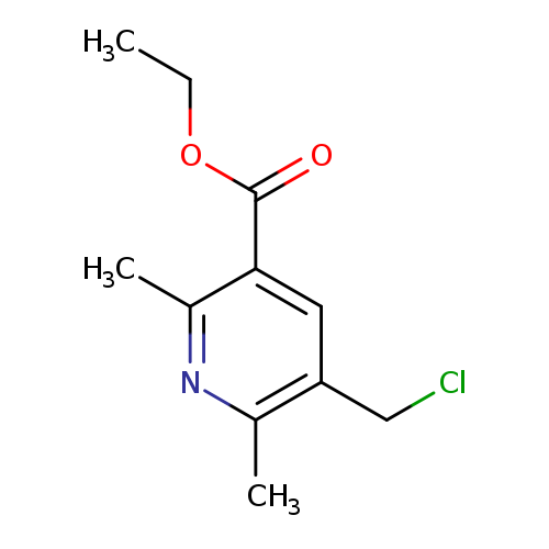 CCOC(=O)c1cc(CCl)c(nc1C)C