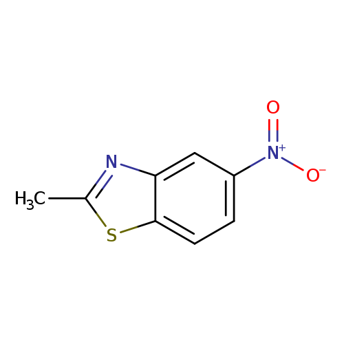 Cc1sc2c(n1)cc(cc2)[N+](=O)[O-]