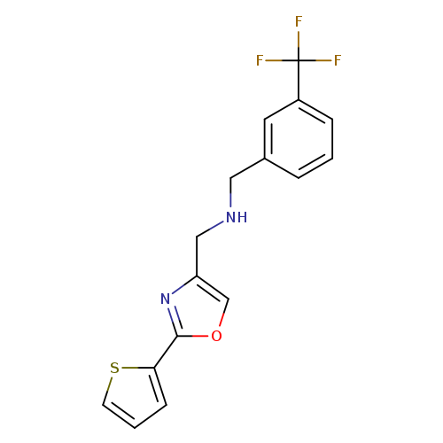 FC(c1cccc(c1)CNCc1coc(n1)c1cccs1)(F)F