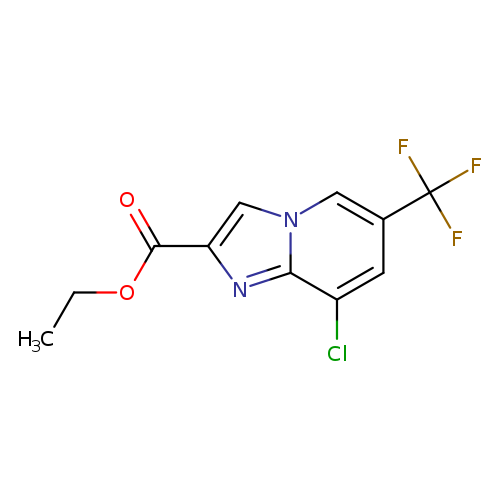 CCOC(=O)c1nc2n(c1)cc(cc2Cl)C(F)(F)F
