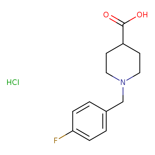 OC(=O)C1CCN(CC1)Cc1ccc(cc1)F.Cl