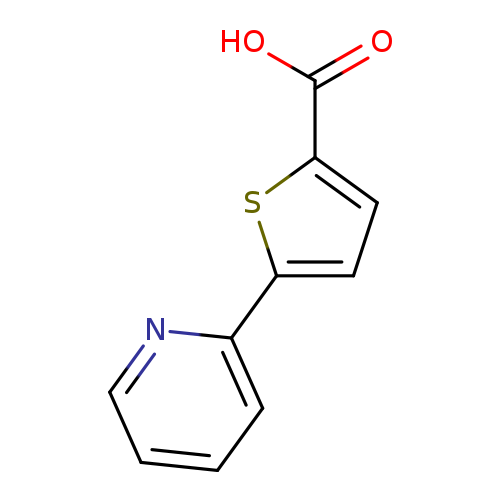 OC(=O)c1ccc(s1)c1ccccn1