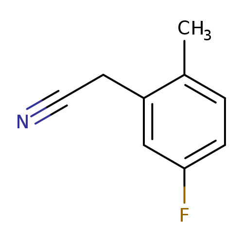Cc1ccc(cc1CC#N)F