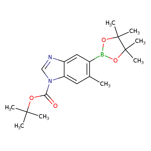 Cc1cc2c(cc1B1OC(C(O1)(C)C)(C)C)ncn2C(=O)OC(C)(C)C