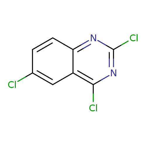 Clc1ccc2c(c1)c(Cl)nc(n2)Cl