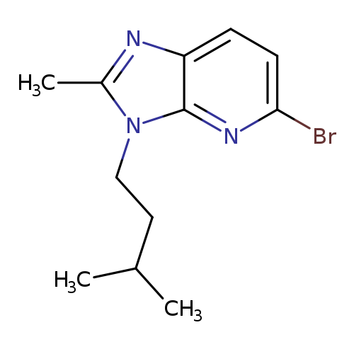 CC(CCn1c(C)nc2c1nc(Br)cc2)C