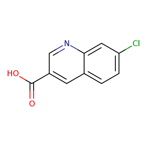 Clc1ccc2c(c1)ncc(c2)C(=O)O