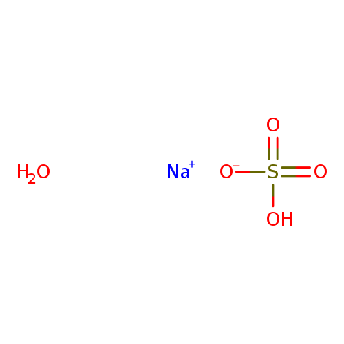 [O-]S(=O)(=O)O.O.[Na+]