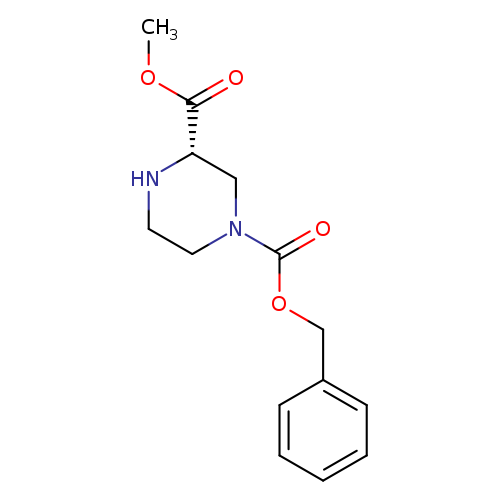 COC(=O)[C@H]1NCCN(C1)C(=O)OCc1ccccc1