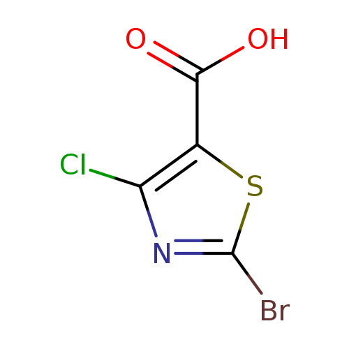 Brc1nc(c(s1)C(=O)O)Cl