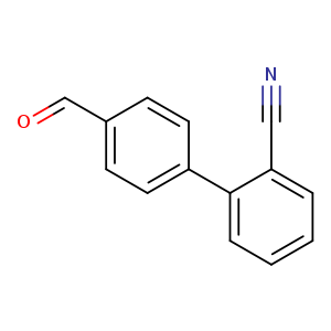 O=Cc1ccc(cc1)c1ccccc1C#N