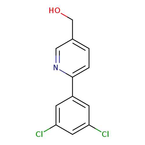 OCc1ccc(nc1)c1cc(Cl)cc(c1)Cl