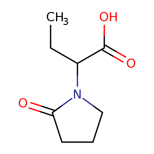 CCC(N1CCCC1=O)C(=O)O