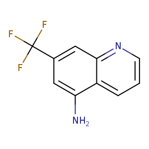 Nc1cc(cc2c1cccn2)C(F)(F)F