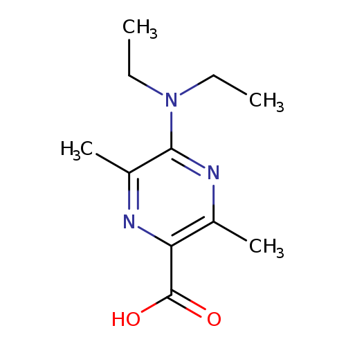 CCN(c1nc(C)c(nc1C)C(=O)O)CC