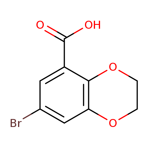Brc1cc2OCCOc2c(c1)C(=O)O