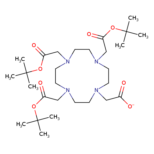 [O-]C(=O)CN1CCN(CCN(CCN(CC1)CC(=O)OC(C)(C)C)CC(=O)OC(C)(C)C)CC(=O)OC(C)(C)C
