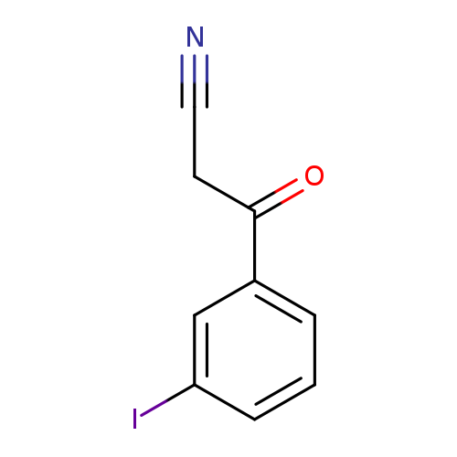 N#CCC(=O)c1cccc(c1)I