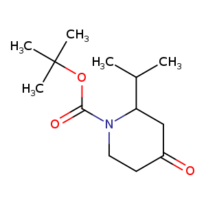 O=C1CCN(C(C1)C(C)C)C(=O)OC(C)(C)C
