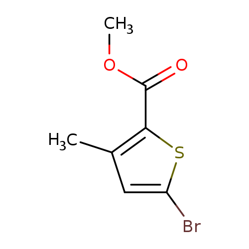 Cc1cc(sc1C(=O)OC)Br