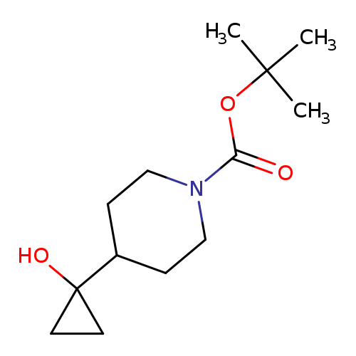 O=C(N1CCC(CC1)C1(O)CC1)OC(C)(C)C