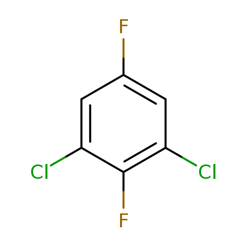 Fc1cc(Cl)c(c(c1)Cl)F
