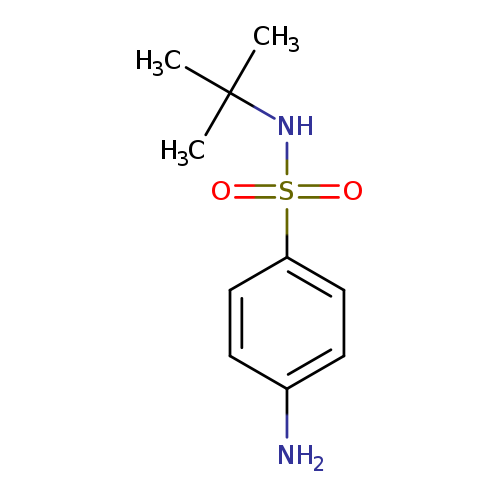 CC(NS(=O)(=O)c1ccc(cc1)N)(C)C