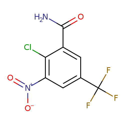 NC(=O)c1cc(cc(c1Cl)[N+](=O)[O-])C(F)(F)F