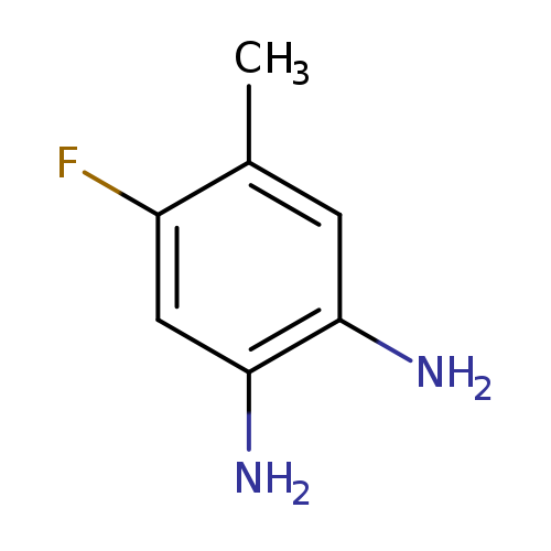 Fc1cc(N)c(cc1C)N