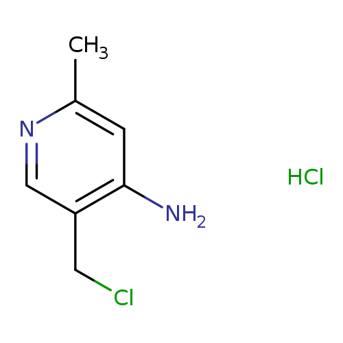 Cc1cc(N)c(cn1)CCl.Cl