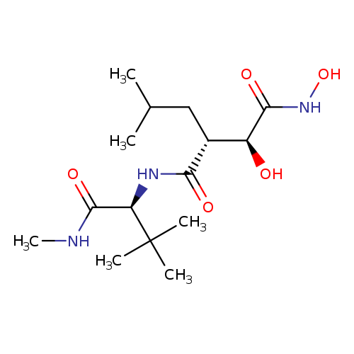ONC(=O)[C@H]([C@H](C(=O)N[C@@H](C(C)(C)C)C(=O)NC)CC(C)C)O