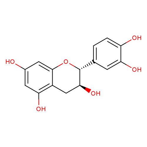 Oc1cc2O[C@H](c3ccc(c(c3)O)O)[C@H](Cc2c(c1)O)O