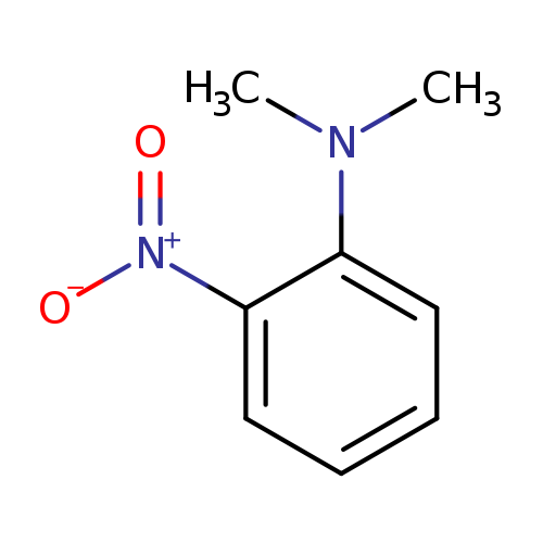 [O-][N+](=O)c1ccccc1N(C)C