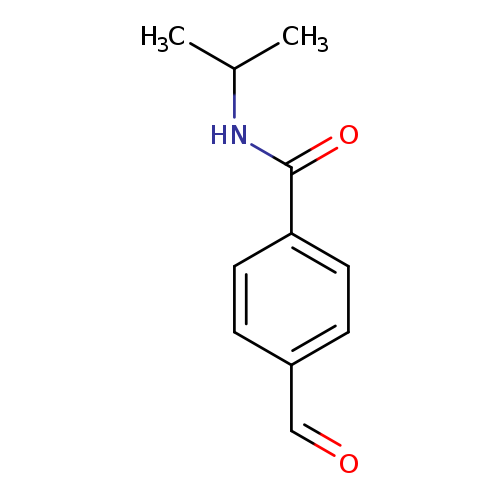 O=Cc1ccc(cc1)C(=O)NC(C)C