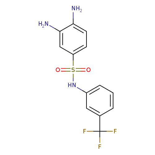 Nc1cc(ccc1N)S(=O)(=O)Nc1cccc(c1)C(F)(F)F