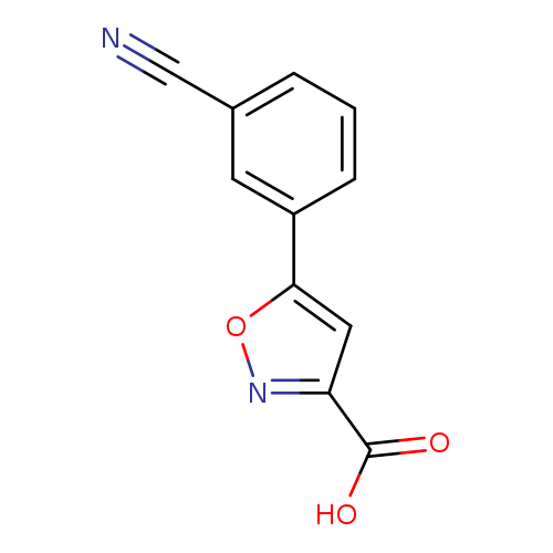 N#Cc1cccc(c1)c1onc(c1)C(=O)O