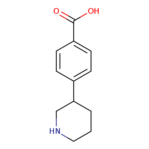 OC(=O)c1ccc(cc1)C1CCCNC1