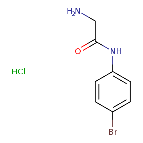 NCC(=O)Nc1ccc(cc1)Br.Cl